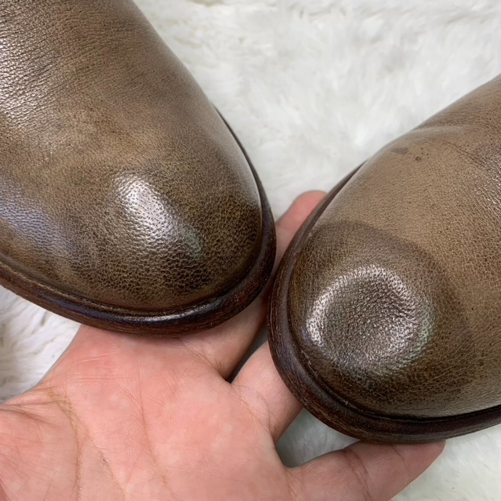 Frye 77032 Women's Light Brown Leather Carson Shortie Boots Size 6 1/2 - Picture 5 of 16